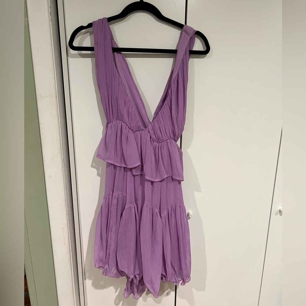 Purple Ruffle Mini Dress from ASOS - Picture 2 of 4